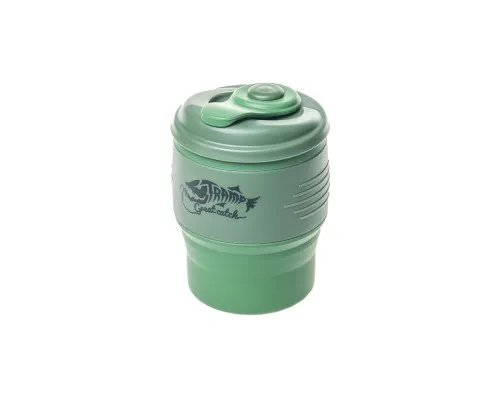 Чашка туристическая Tramp силіконова з кришкою 350 мл Green (UTRC-082-green)
