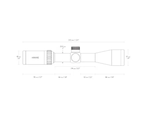 Оптический прицел Hawke Vantage IR 3-9x40 (Rimfire .22 LR HV R/G) (14222)