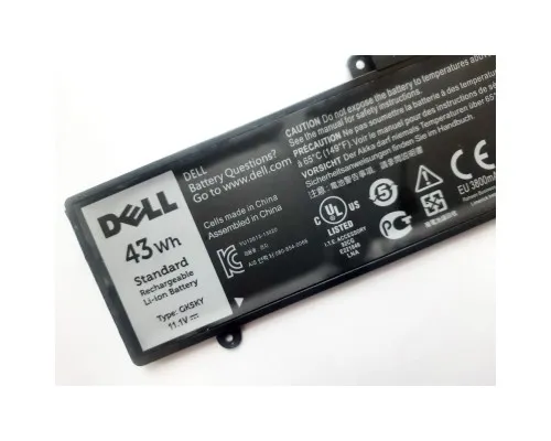 Аккумулятор для ноутбука Dell Inspiron 11-3147 GK5KY, 43Wh (3800mAh), 3cell, 11.1V, Li-ion (A47609)