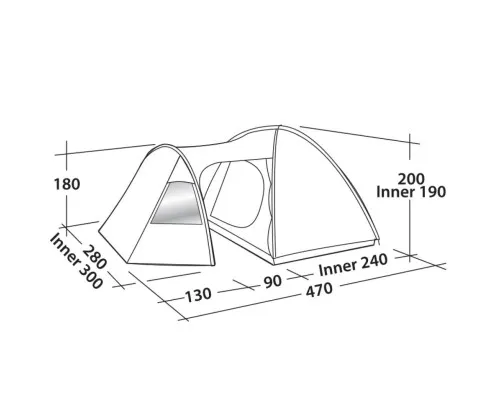 Намет Easy Camp Eclipse 500 Rustic Green (928899)