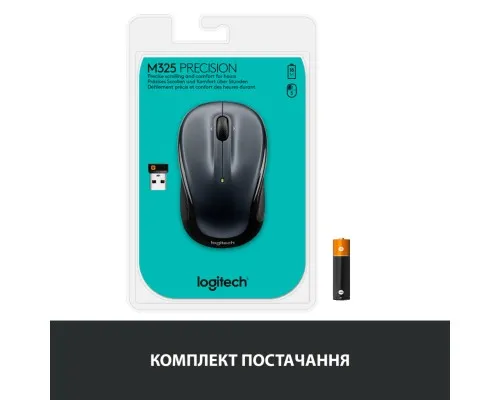 Мышка Logitech M325s Wireless Dark Silver (910-006812)