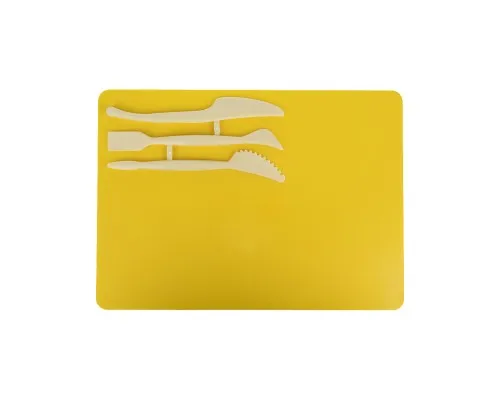 Дошка для пластиліну Kite + 3 стеки, жовтий (K17-1140-08)