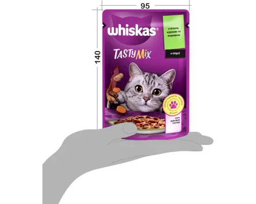 Влажный корм для кошек Whiskas TastyMix Ягненок, Курица, Морковь 85 г (4770608262433)