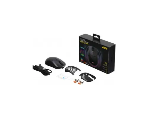 Мышка 2E Gaming HyperDrive Lite RGB Wireless/USB Black (2E-MGHDL-WL-BK)