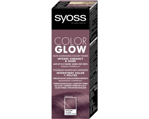 Відтінковий бальзам Syoss Color Glow Lavender Crystal - Пелюстки Лаванди 100 мл (9000101678505)