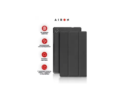 Чохол до планшета AirOn Premium Lenovo Tab M8 4th Gen (TB-300FU) + protective film black (4822352781092)