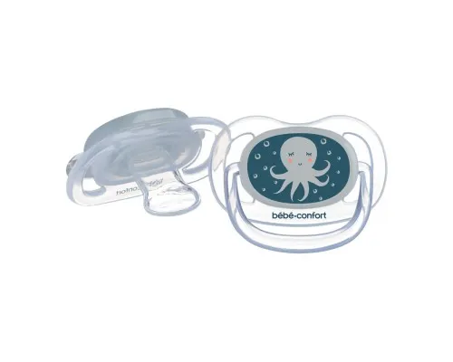 Пустушка Bebe Confort Physio Air, світиться в темряві, 2 шт, 0/6 міс (Blue Octopus) (3104201940)