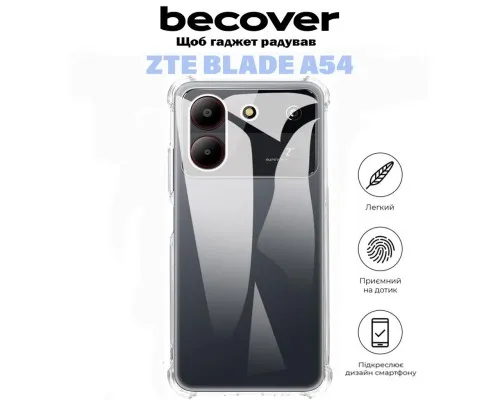 Чехол для мобильного телефона BeCover Anti-Shock ZTE Blade A54 Clear (710865)