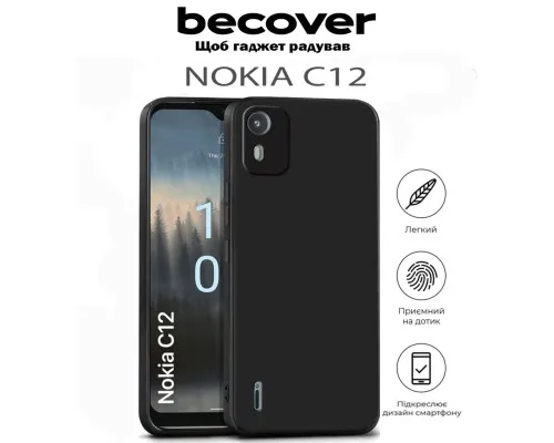 Чехол для мобильного телефона BeCover Nokia C12 Black (711777)