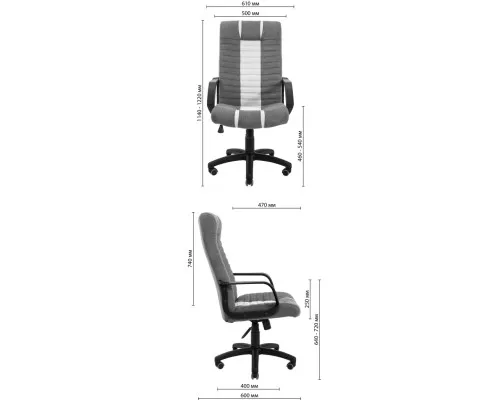 Офісне крісло Richman Атлант Пластик Річ M-1 (Tilt) Місті Грей + Беж (R00000048089)