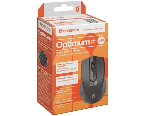 Мышка Defender Optimum MB-270 Black (52270)