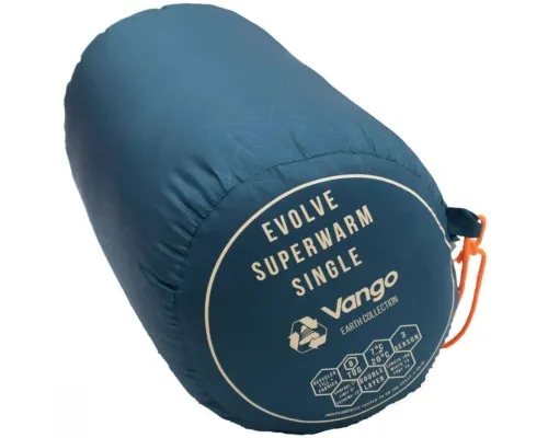 Спальний мішок Vango Evolve Superwarm Single +2C Moroccan Blue Left (929158)