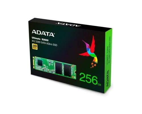 Накопитель SSD M.2 2280 256GB ADATA (ASU650NS38-256GT-C)