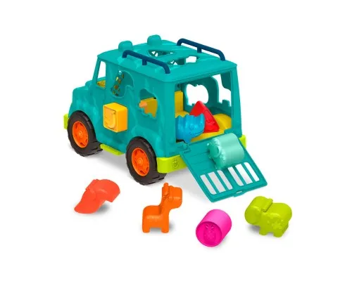 Развивающая игрушка Battat сортер - Грузовик Сафари (цвет море) (BX2024Z)