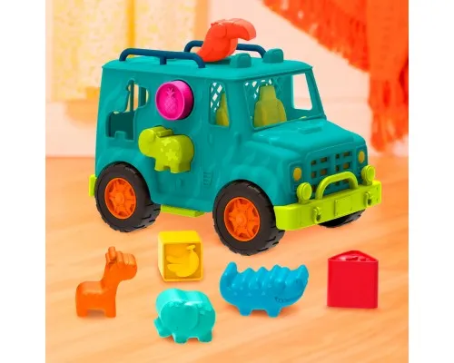 Развивающая игрушка Battat сортер - Грузовик Сафари (цвет море) (BX2024Z)