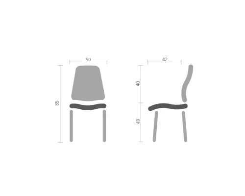 Кухонний стілець Special4You Damask dark grey (E6477)