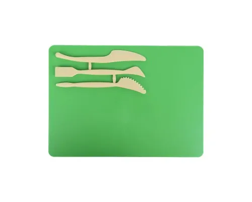 Дошка для пластиліну Kite + 3 стеки, зелений (K17-1140-04)