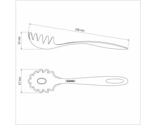 Ложка кухарська Tramontina Ability Spaghetti Nylon Graphitic (25162/160)