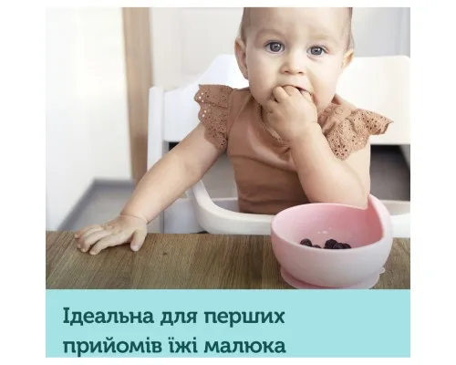 Тарілка дитяча Canpol babies силіконова на присосці - рожева (51/400_pin)