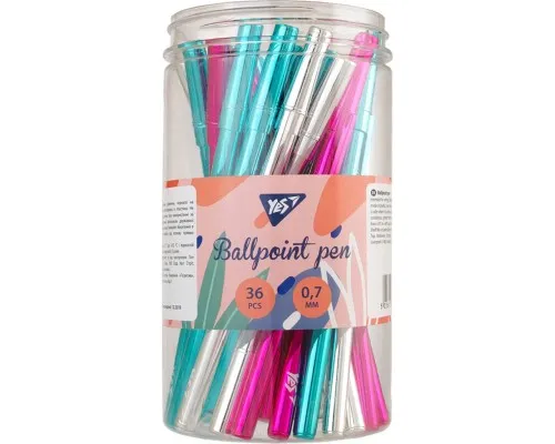 Ручка кулькова Yes Happy pen синя (411934)