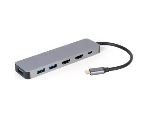 Концентратор Cablexpert USB-C 3-in-1 (A-CM-COMBO3-03)