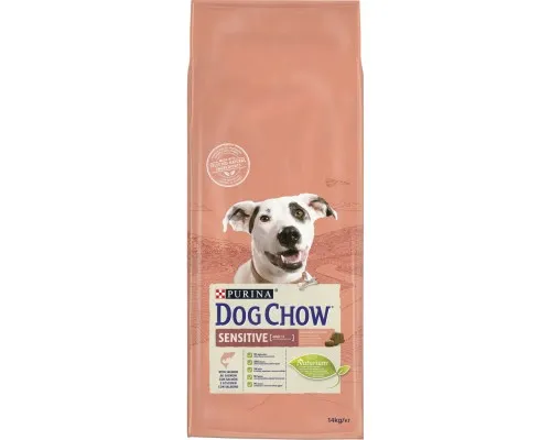 Сухой корм для собак Purina Dog Chow для взрослых, склонных к аллергии собак с лососем 14 кг (7613034488244)