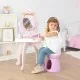 Игровой набор Smoby Столик с зеркалом Дисней Принцессы Парикмахерская 2 в 1 со стульчиком и аксессуарами (320250)