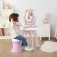 Игровой набор Smoby Столик с зеркалом Дисней Принцессы Парикмахерская 2 в 1 со стульчиком и аксессуарами (320250)