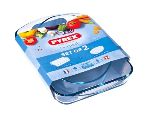 Форма для випікання Pyrex Essentials набір 2 шт 35 / 30 л (900S030/7043)