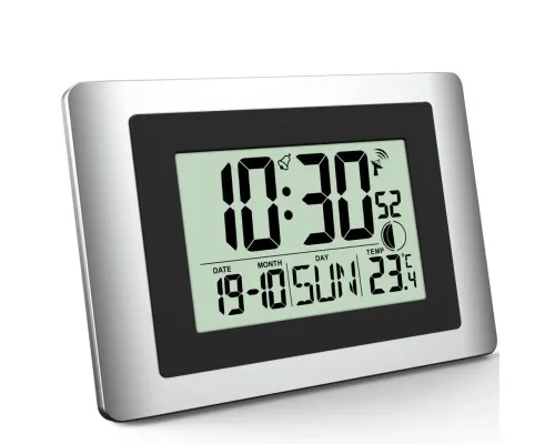 Настінний годинник Technoline WS8028 Silver/Black (DAS302459)