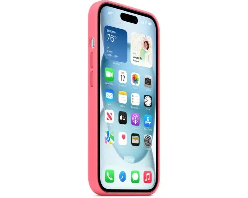 Чехол для мобильного телефона Apple iPhone 15 Silicone Case with MagSafe Pink, Model A3123 (MWN93ZM/A)