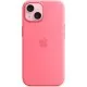 Чехол для мобильного телефона Apple iPhone 15 Silicone Case with MagSafe Pink, Model A3123 (MWN93ZM/A)