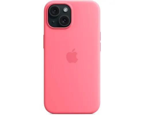 Чехол для мобильного телефона Apple iPhone 15 Silicone Case with MagSafe Pink, Model A3123 (MWN93ZM/A)