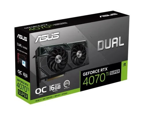 Відеокарта ASUS GeForce RTX4070Ti SUPER 16Gb DUAL OC (DUAL-RTX4070TIS-O16G)