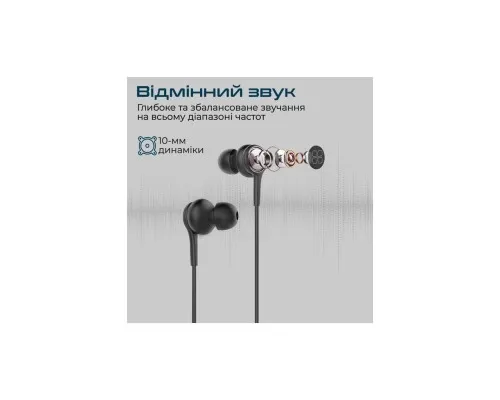 Навушники Promate Duet Black (duet.black)