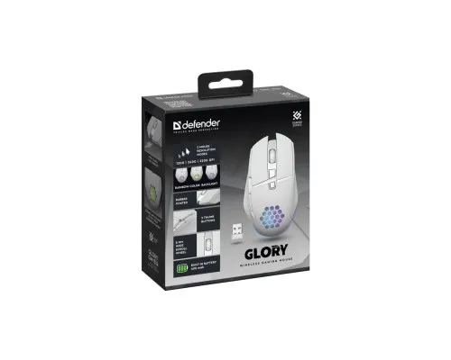 Мишка Defender Glory GM-514 LED Wireless White (52513)