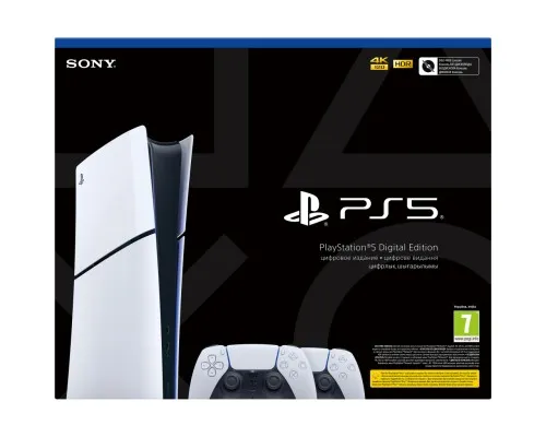 Ігрова консоль Sony Playstation 5 Slim (2 геймпади Dualsense) Digital Edition (1000042066)