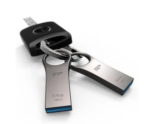 USB флеш накопитель Silicon Power 64GB Jewel J80 Titanium USB 3.0 (SP064GBUF3J80V1T)