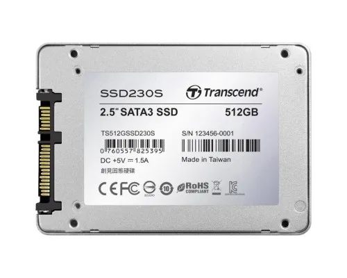 Накопичувач SSD 2.5 512GB Transcend (TS512GSSD230S)