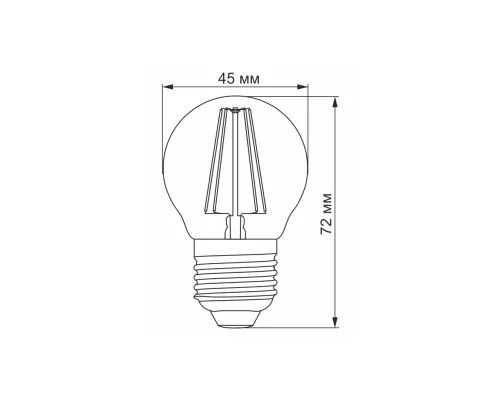 Лампочка TITANUM Filament G45 4W E27 2200K бронза (TLFG4504272A)