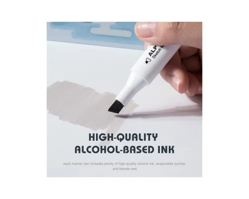 Художественный маркер Arrtx Спиртовые Alp ASM-02GY 32 цвета Серые оттенки (LC302277)