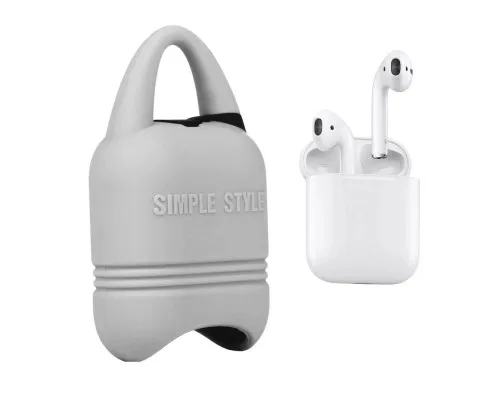 Чохол для навушників Kindon i-Smile для Apple AirPods IPH1430 Gray (702348)