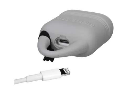 Чохол для навушників Kindon i-Smile для Apple AirPods IPH1430 Gray (702348)