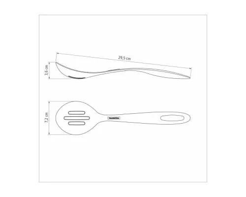 Ложка кухарська Tramontina Ability Slit Nylon Graphitic (25161/160)