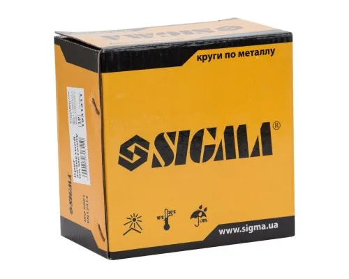 Круг зачистний Sigma по металу 125x6.0x22.2мм, 12200об/хв (1931311)