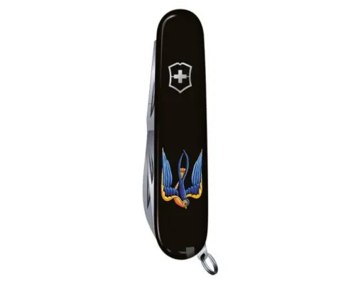 Ніж Victorinox Spartan Ukraine 91 мм Чорний Тризуб-Ластівка (1.3603.3_T1230u)