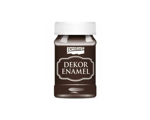 Акрилові фарби Pentart Dekor Enamel, глянцева, Чорна, 100 мл (5997412796551)