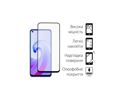 Чехол для мобильного телефона Dengos Kit for OPPO A96 4G case + glass (Black) (DG-KM-38)