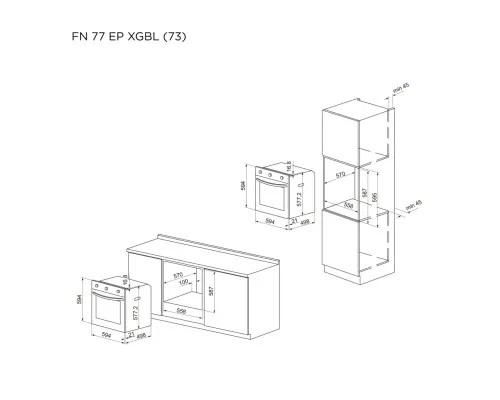 Духова шафа Pyramida FN 77 EP XGBL (73)