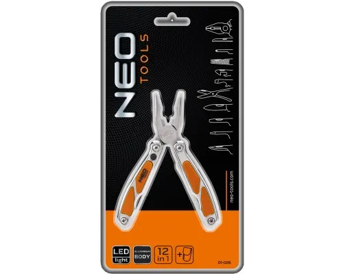 Мультитул Neo Tools 12 елементів, з LED (01-026)